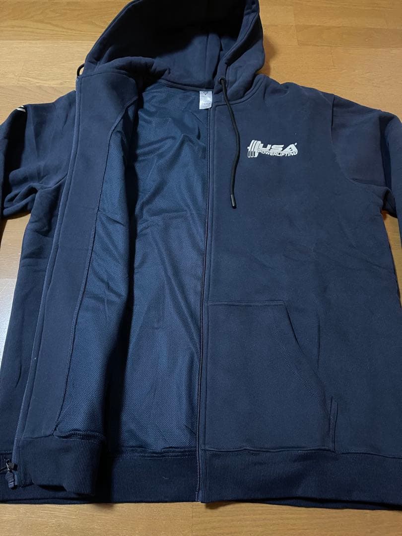 新品　A7 USA Powerlifting パーカー 3XL ネイビー