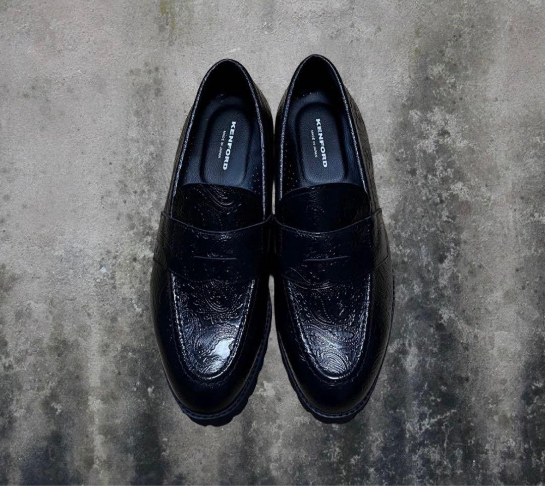 Kenfordペイズリー柄ローファー新品未使用26.5