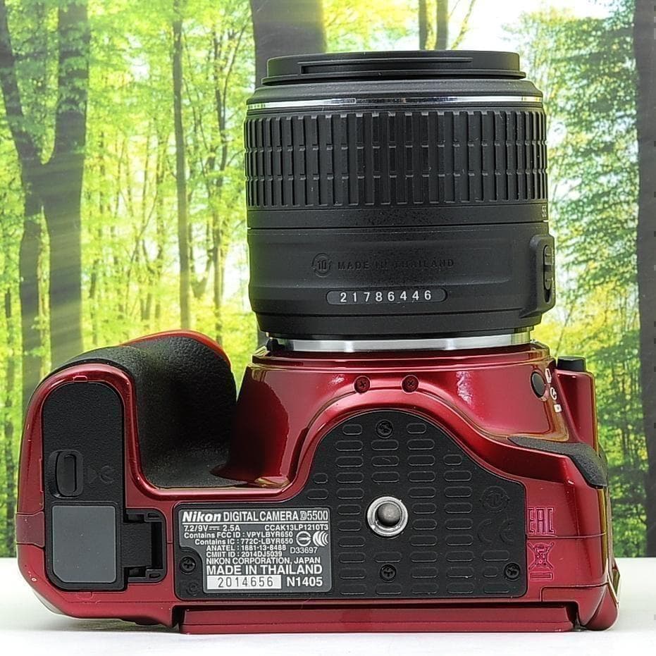 WiFi搭載機種♪ニコン D5500☆希少なワインレッド☆超高性能一眼レフ