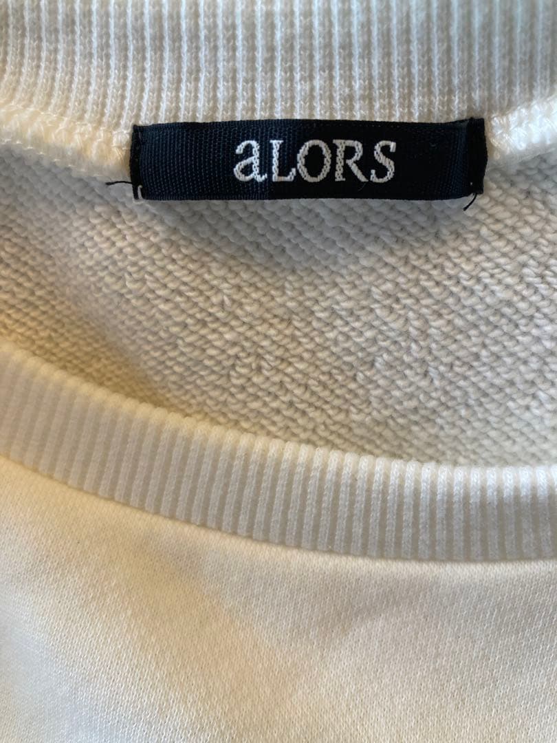 【美品】aLORS paris スウェット ホワイト フリーサイズ