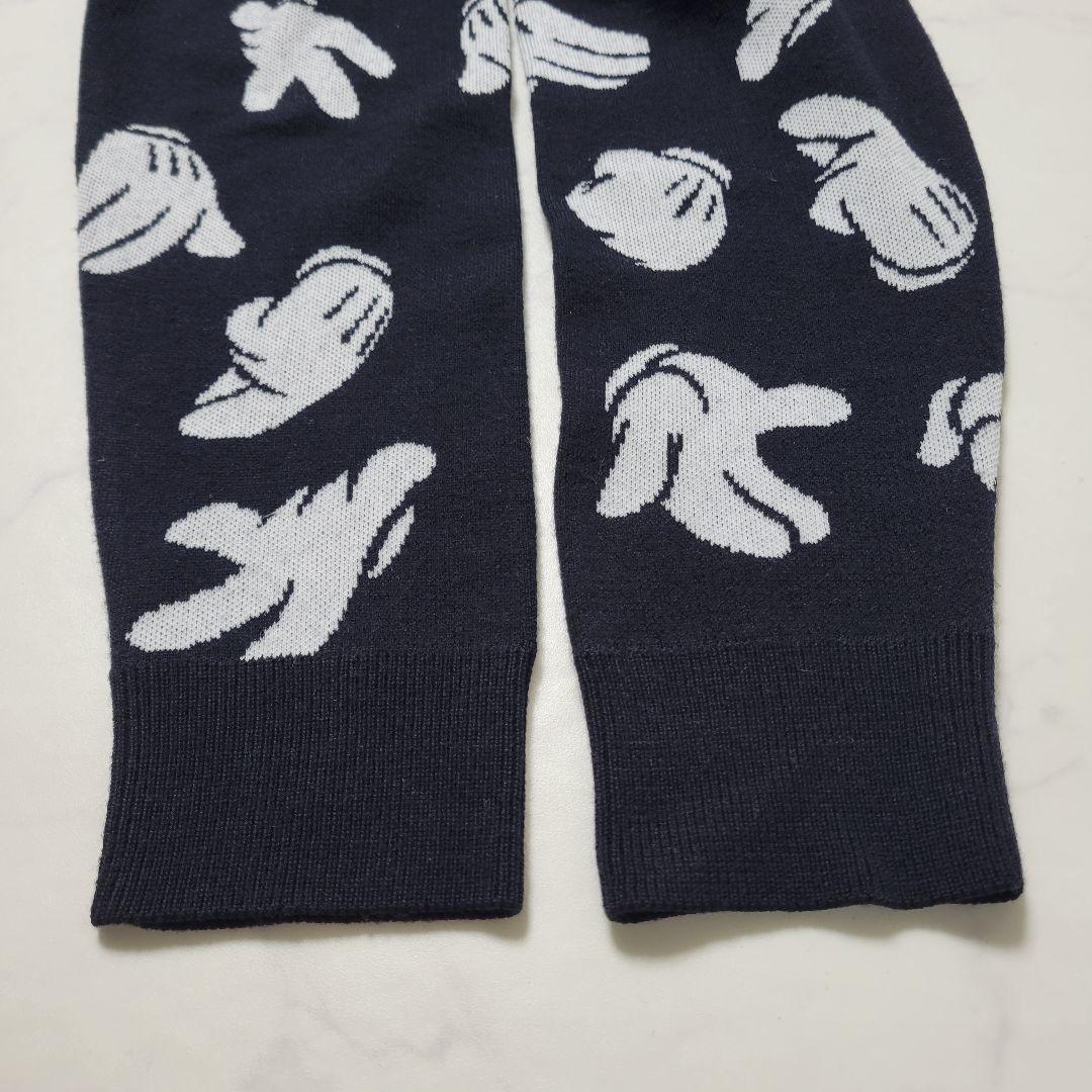 PEARLY GATES ミッキーマウス 総柄ニット セーター XL　黒 メンズ