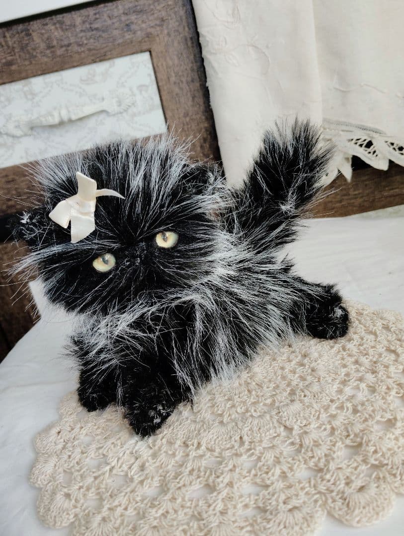 a様オーダー❤ユキヒョウ♡コウモリ♡子猫ちゃん♡アートドール♡ぬいぐるみ♡