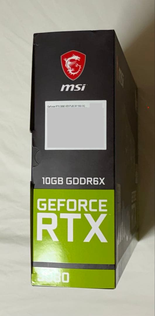 新品未開封／GeForce RTX 3080 VENTUS 3X 10G OC