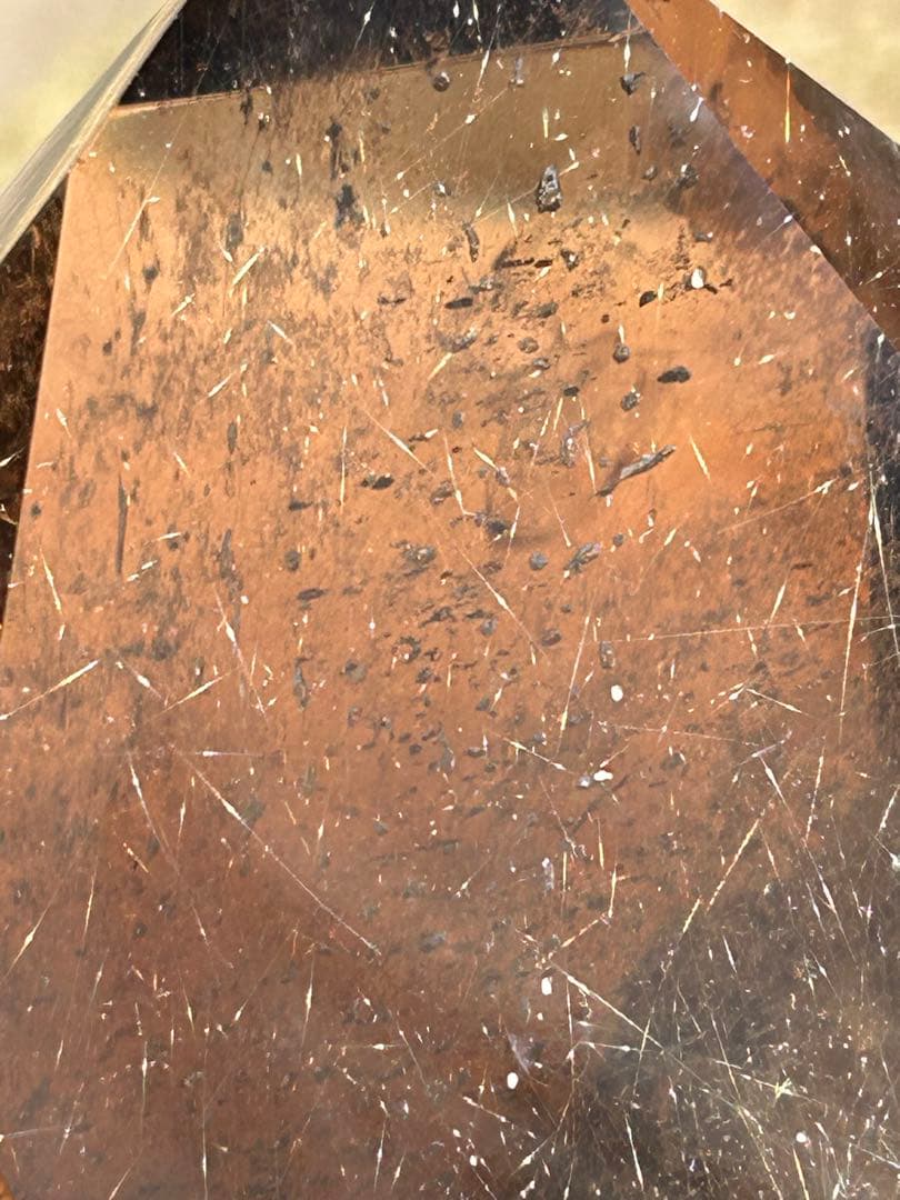 ルチレイテッドスモーキークォーツ最高品質透明度は銀河のよう