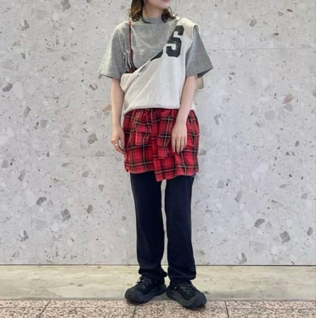 BEAMS BOY maturely / レーヨン ブリーチ チェック シャツ