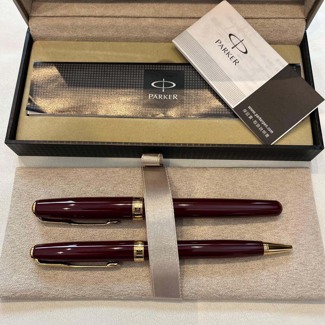 PARKER　パーカー　ソネット　万年筆とボールペン　オリジナルレッドGT