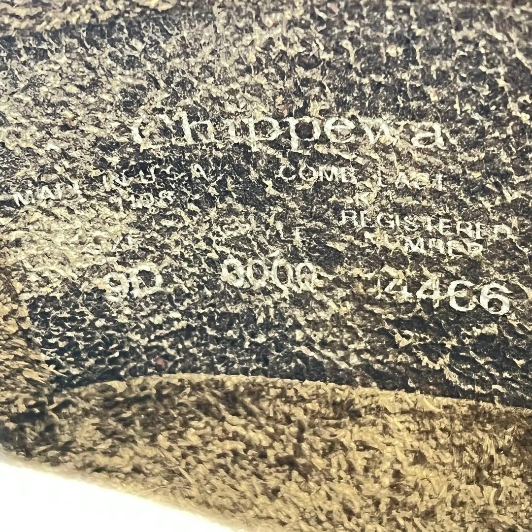 【極美品】CHIPPEWA USA製　モックトゥ　エンジニアブーツ　9D 27㎝