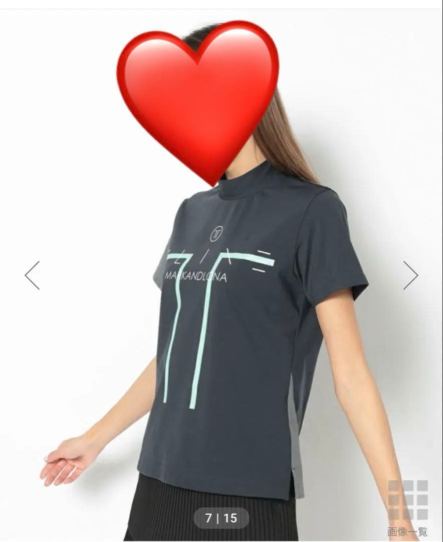 マークアンドロナ　モックネックシャツ 　　 Ｔラインコレクション