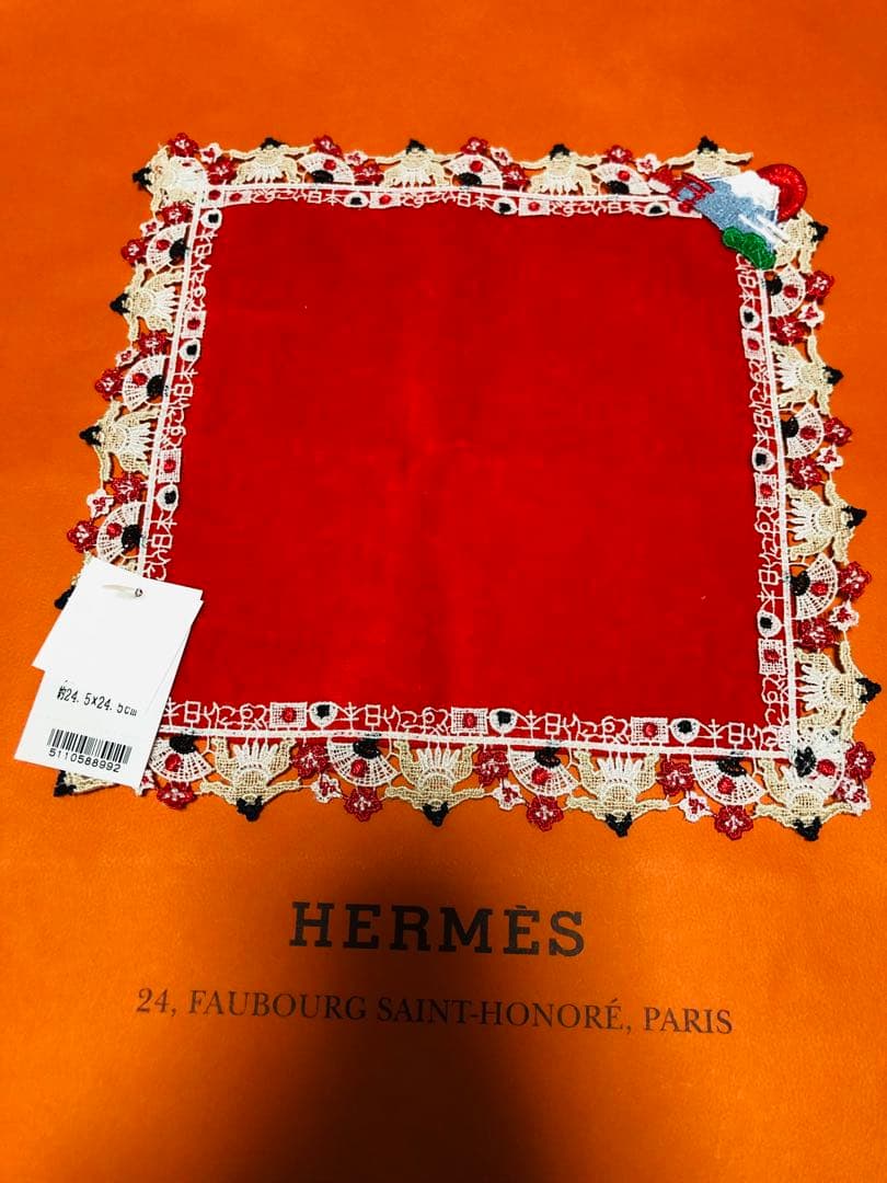 【新品未使用】近沢レース　タオルハンカチ　和レース5枚セット