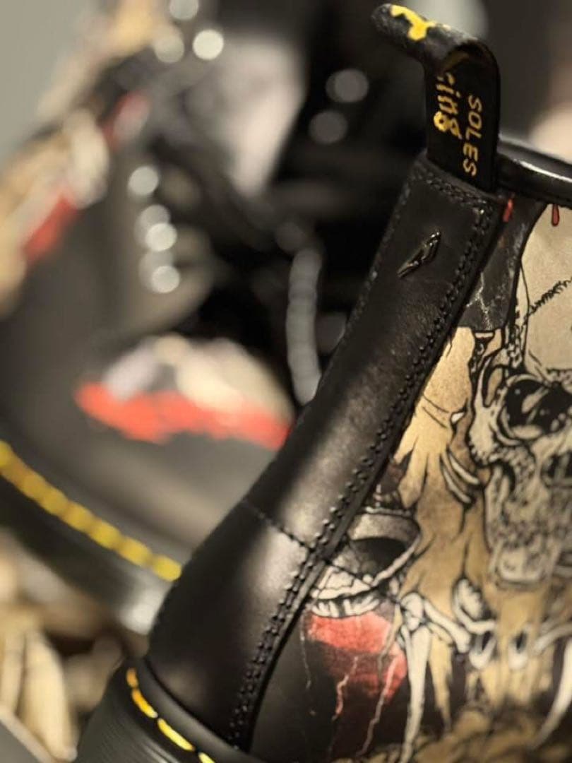 Dr.Martens 1460 llica Skull UK6 8ホール