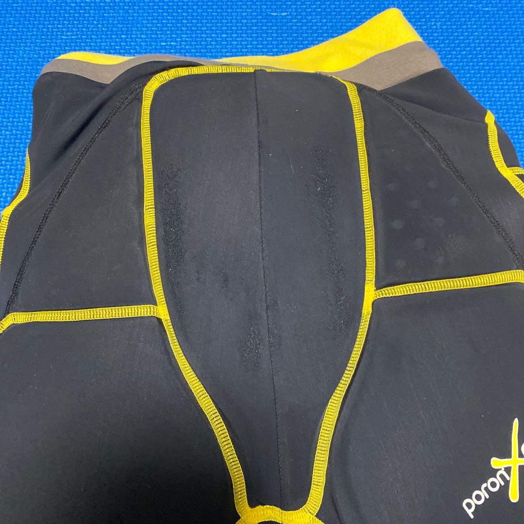 YORO MUSHA パッド付きショーツ 黒/黄色