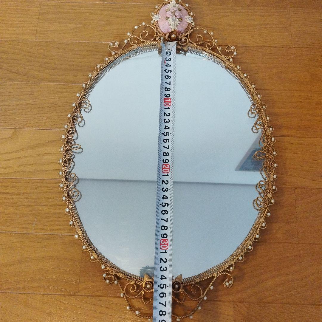 新品未使用品 IRON CLOTH 壁掛けミラー ピンク JEL-497PI
