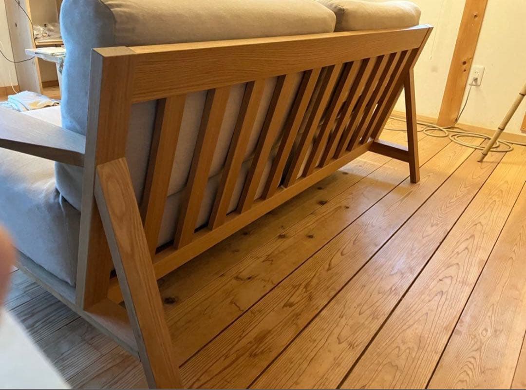 タイムセール！本日限定！無印良品／ソファ／フェザーポケットコイル／2.5シーター