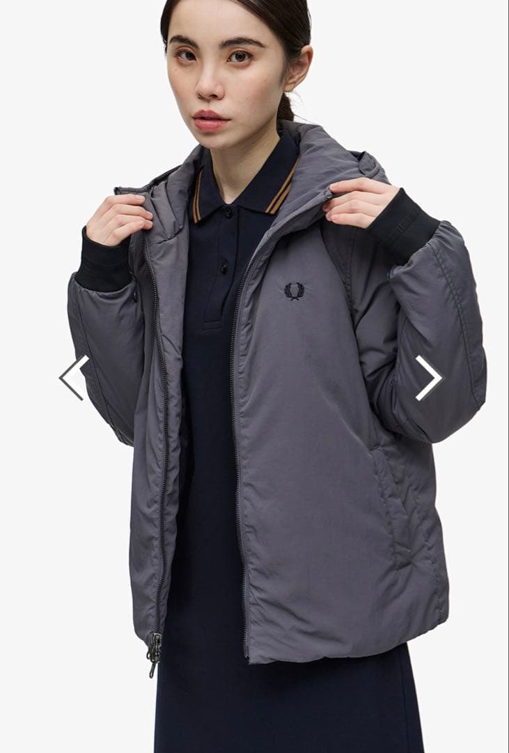 FRED PERRY ブラック モッズコート ジップインライナー付きLサイズ