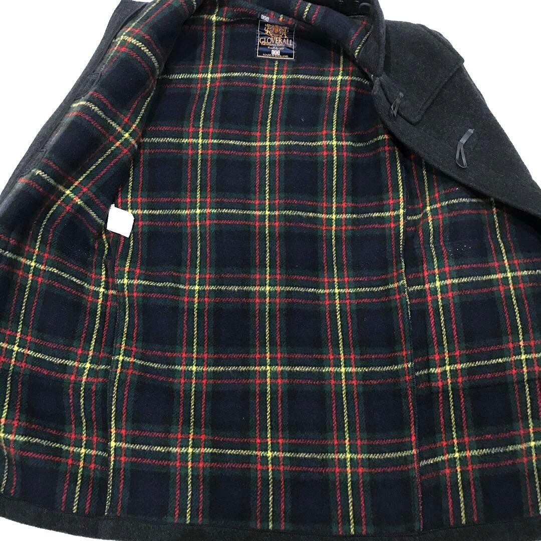 ★良品★GLOVERALL グローバーオール ダッフルコート 裏地チェック 38