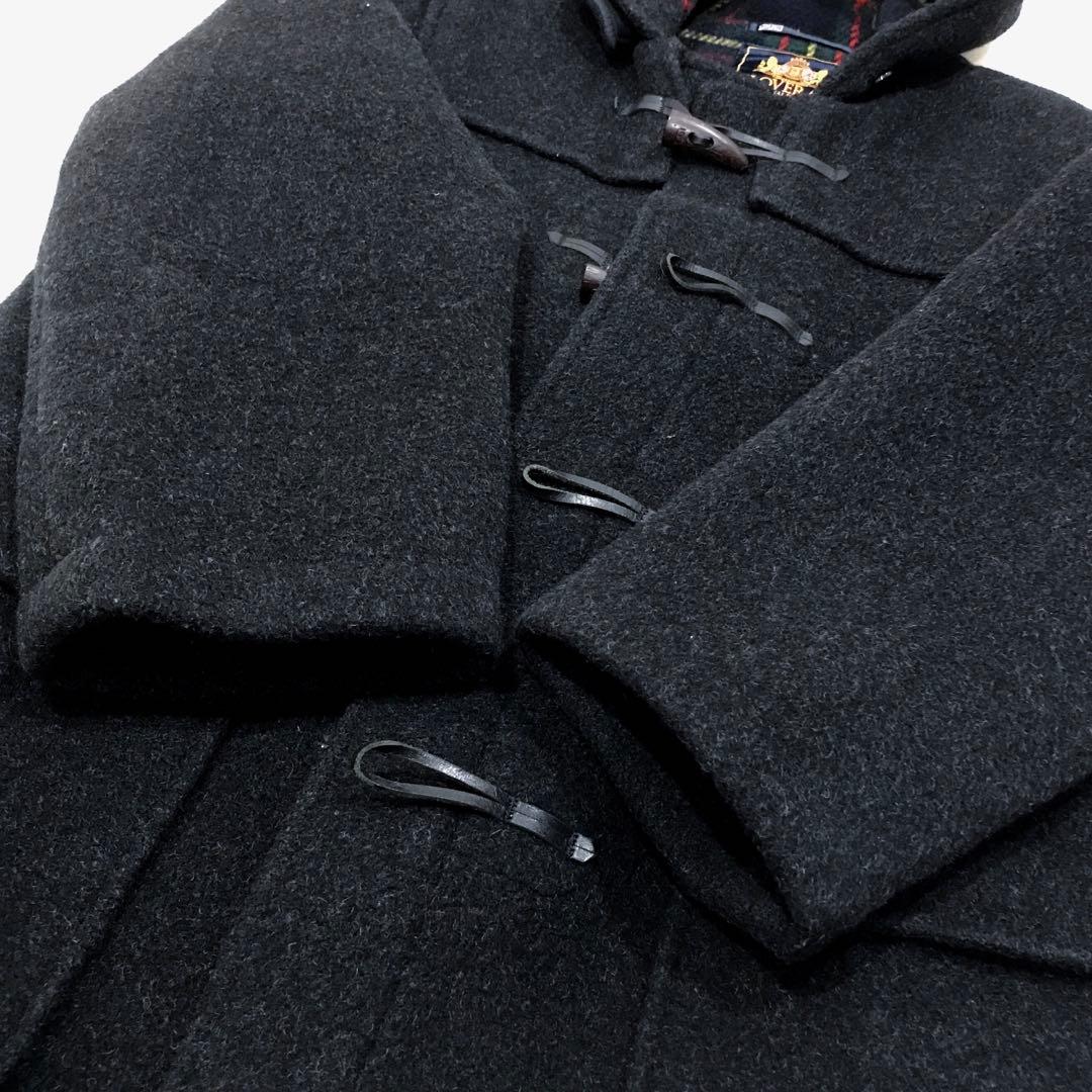 ★良品★GLOVERALL グローバーオール ダッフルコート 裏地チェック 38