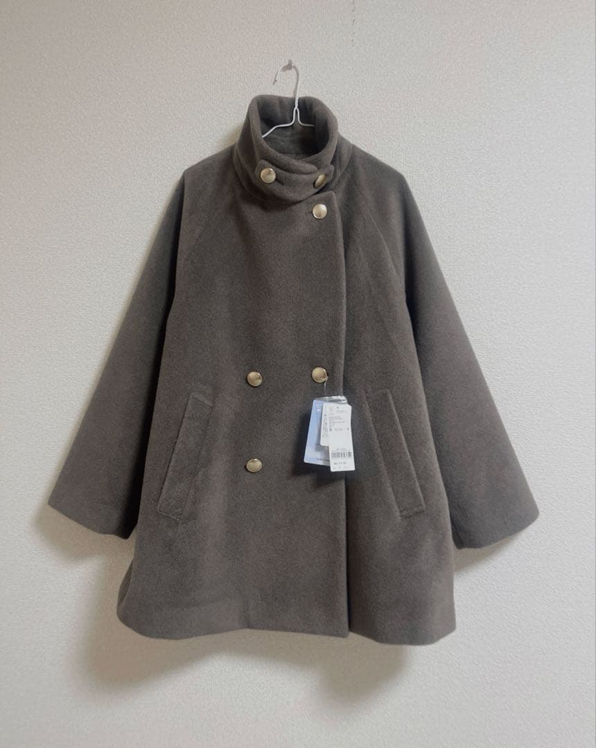 新品　グローバルワーク　軽やかストレッチ襟2WAYミドルコート　レプシィム好きに