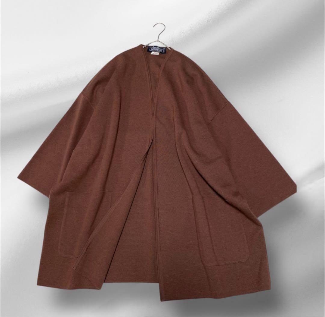 大きいサイズMax Mara オーバーサイズカーディガン/ウール100