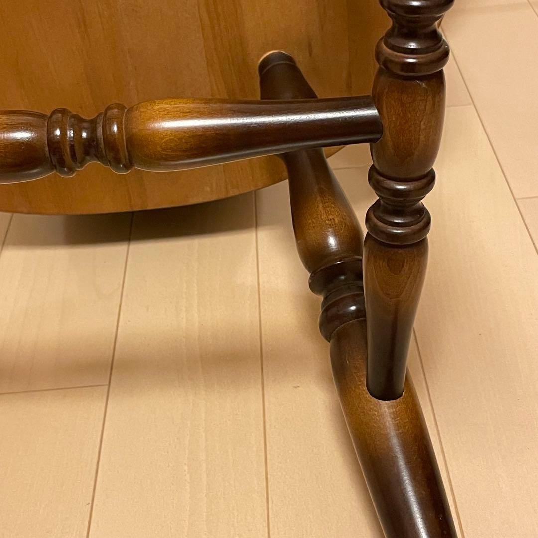 飛騨産業 キツツキマーク ダイニングチェア アームチェア ろくろ脚 2