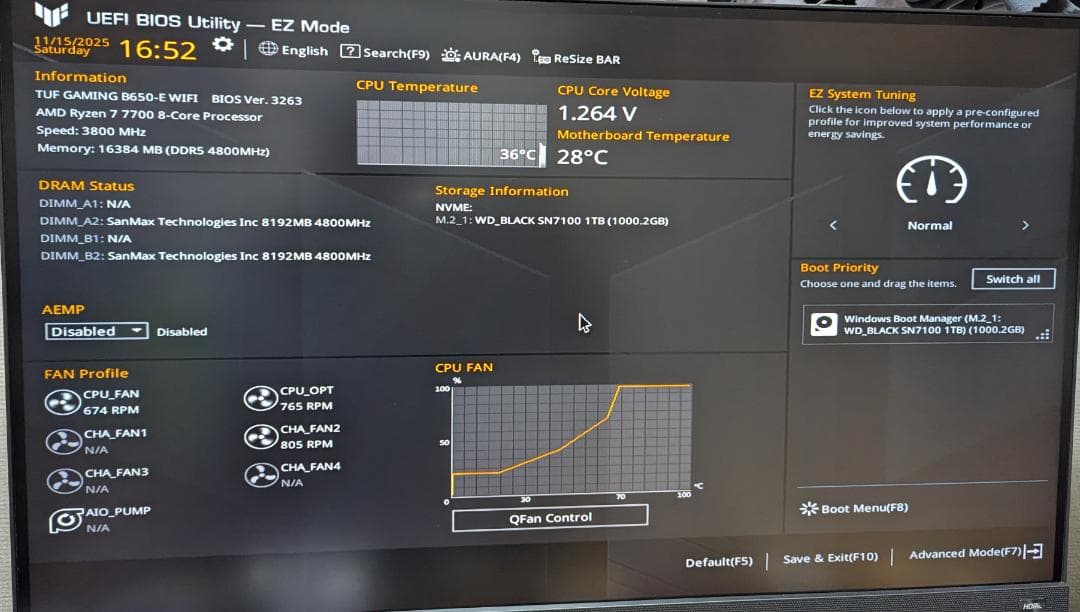 新品)SanMax SMD5-U16G46M-48B-D Micron DDR5