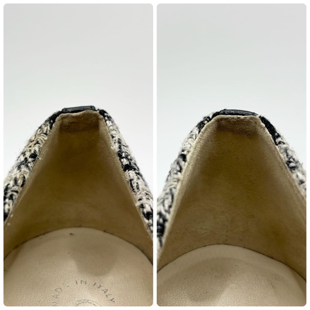 ✨極美品✨CHANEL フラットシューズ　バレリーナ　ココマーク　ツイード　希少