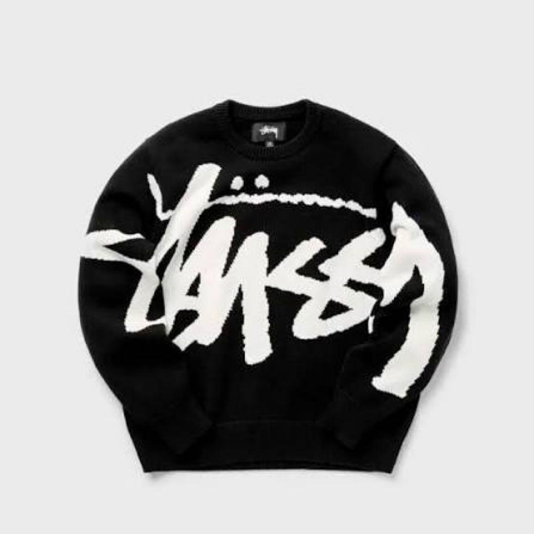 Stussy グラフィックニット ブラック