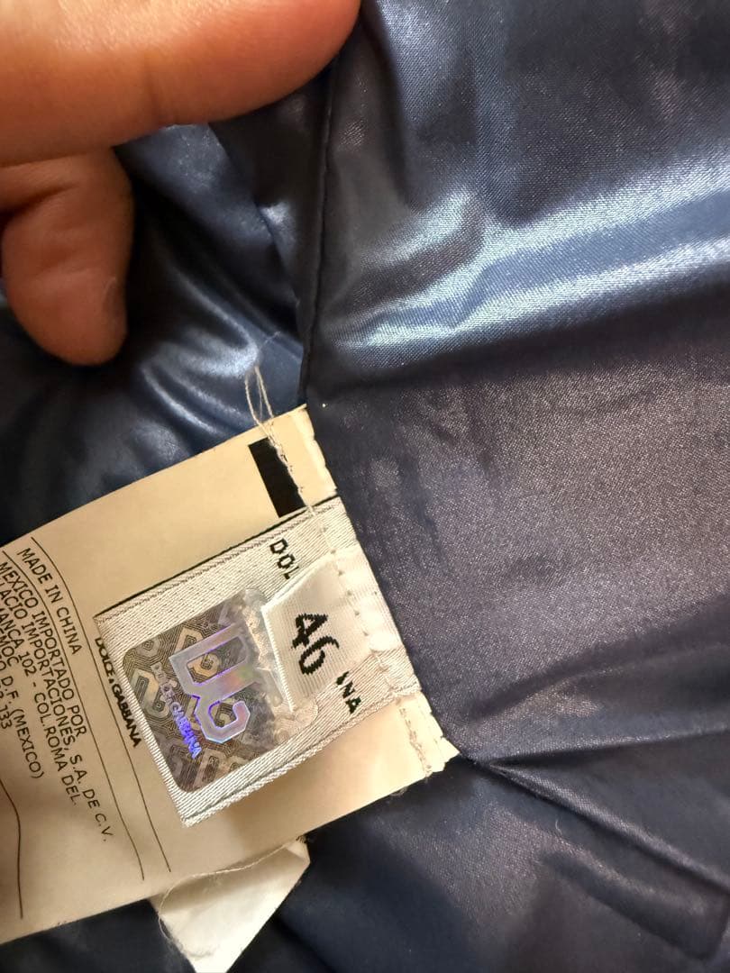 【希少・国内正規品】D&G ドルチェ&ガッバーナ 中綿ブルゾン 46 ホログラム