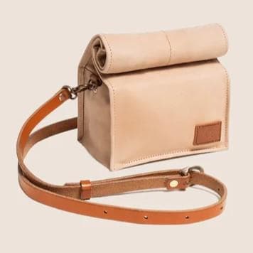 Laluce　ラルーチェ　バゲットバッグM　normal　ヌメ革　革タグ　肩紐