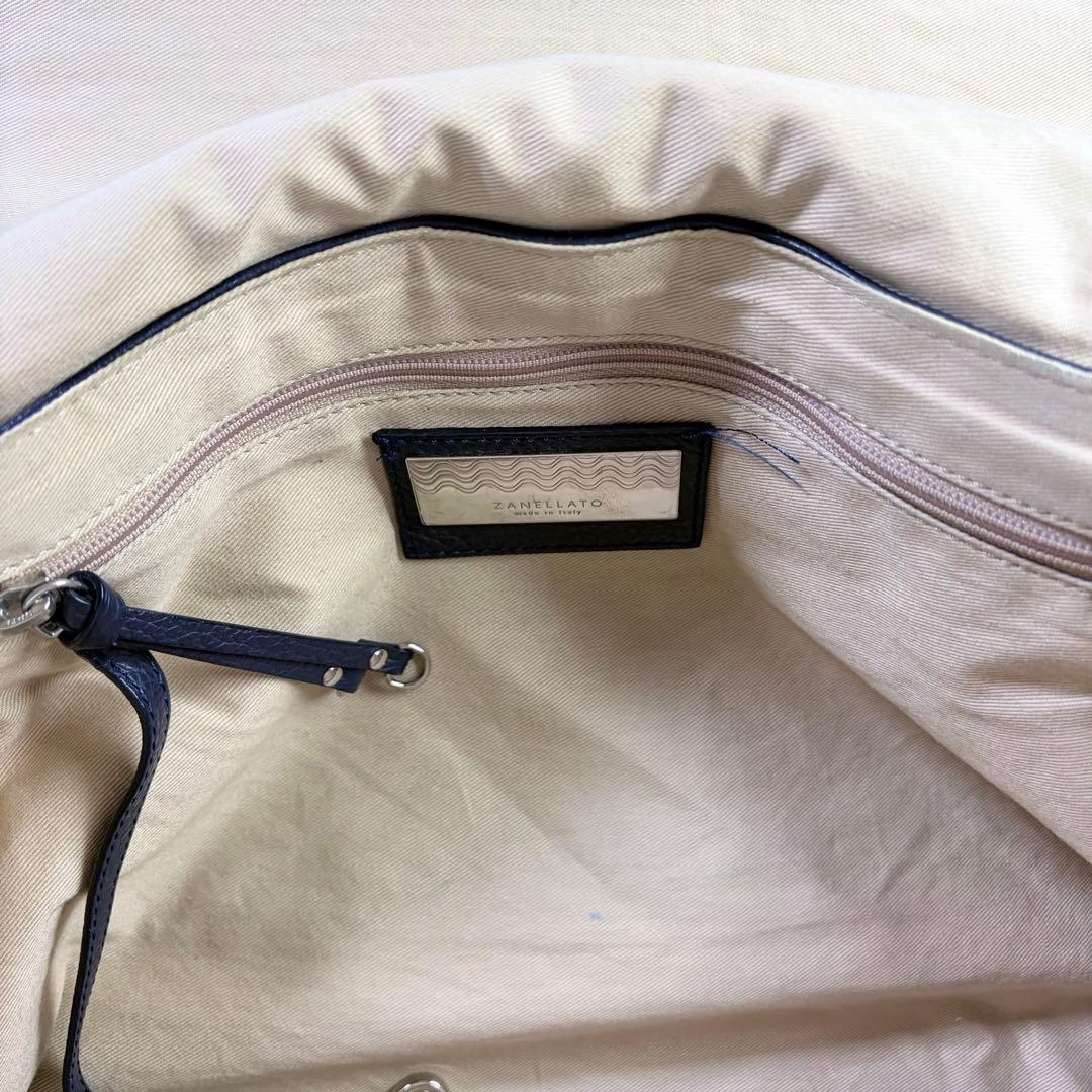 daimaruyaザラネート ポスティーナ L ネイビー 大容量 ショルダ