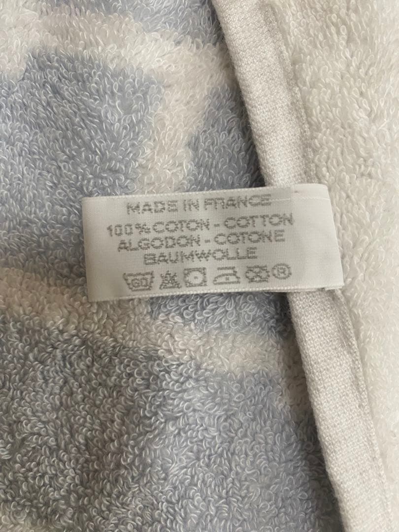 エルメス　HERMÈS バスタオル ブルー　ベビー　タオル　 ブランケット