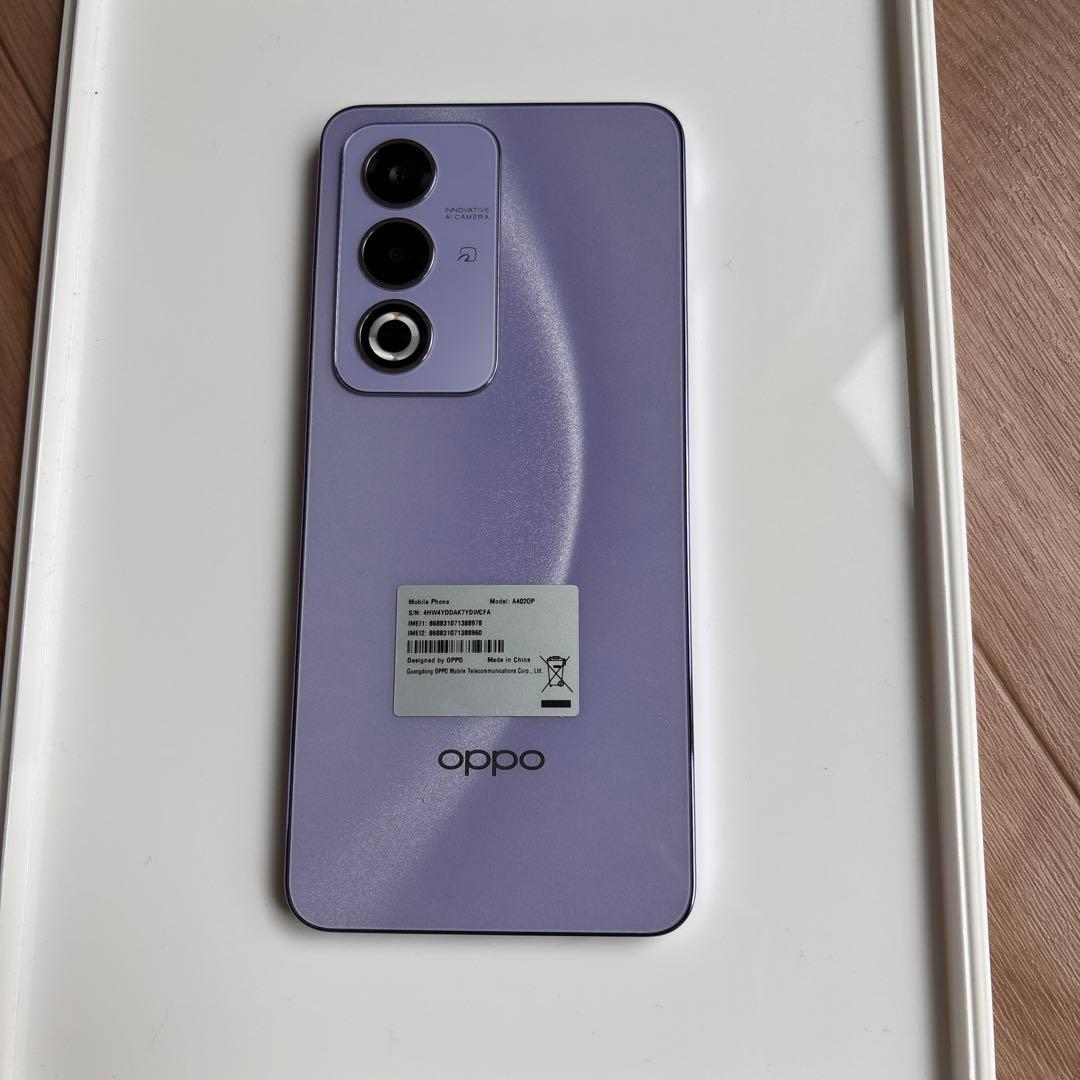 美品Oppo A3 5G 本体 紫SIMフリー