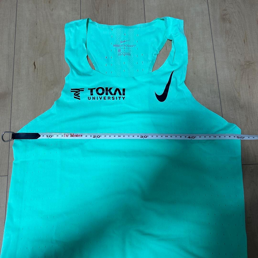 東海大学陸上部練習用エアロスイフトシングレット　サイズL 選手実使用