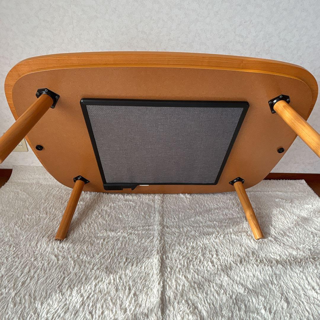 Ao✴︎様リクエスト品】無印 こたつ タモ材 楕円 丸脚 フラットヒーター 廃盤品