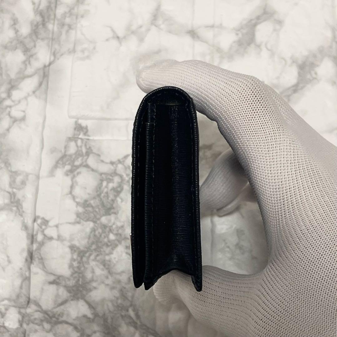 美品PORTER ポーター　カレント　名刺入れ　カードケースブラック　黒　レザー