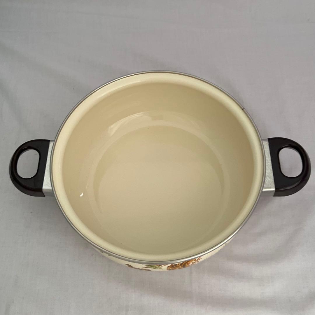 希少❤️【在庫限り】ジェスター　ブラウン　浅型両手鍋　24cm レトロ　匿名配送