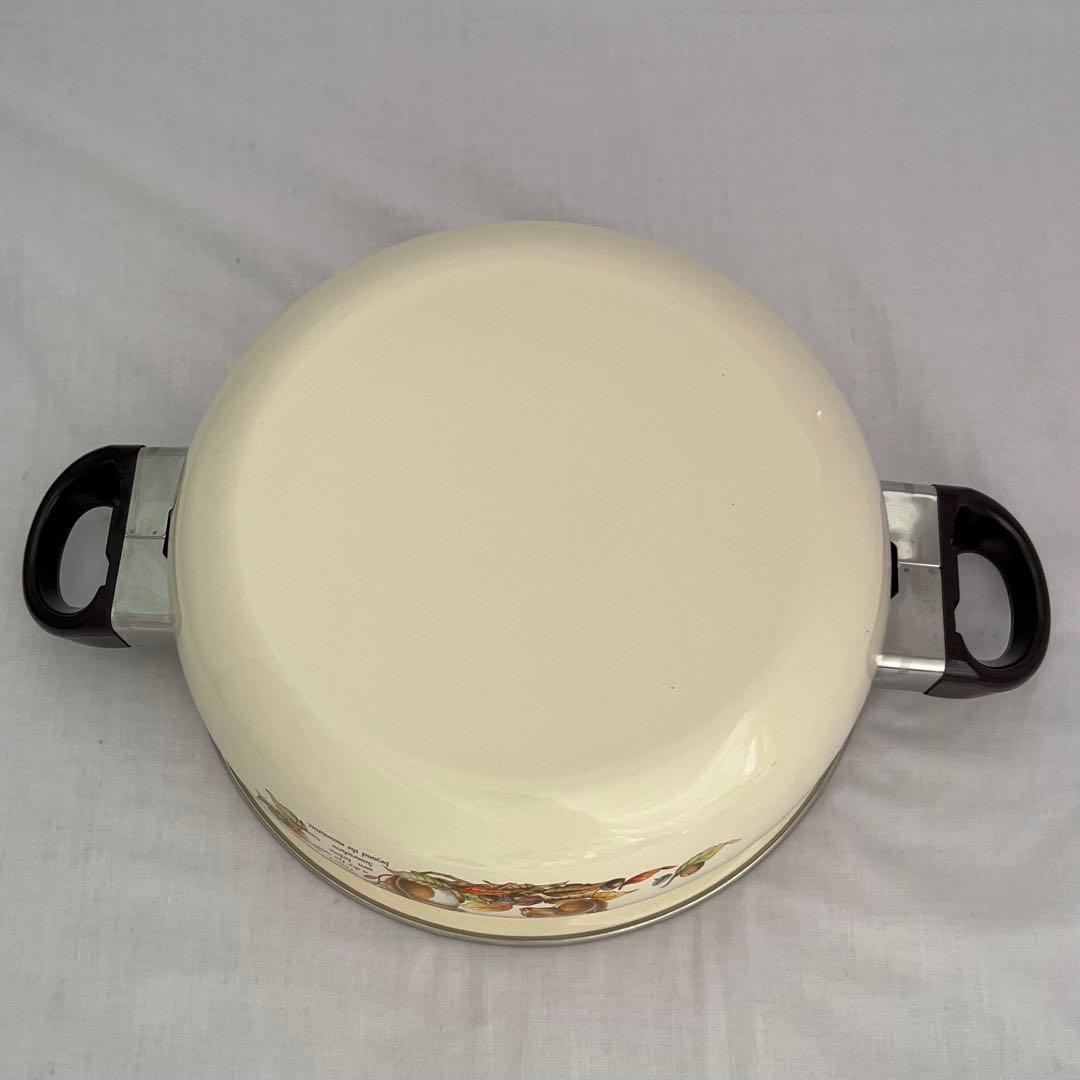 希少❤️【在庫限り】ジェスター　ブラウン　浅型両手鍋　24cm レトロ　匿名配送