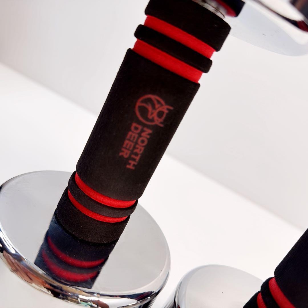 Northdeer　可変式スチール製　10kg　ダンベル　2個セット　鏡面仕上げ