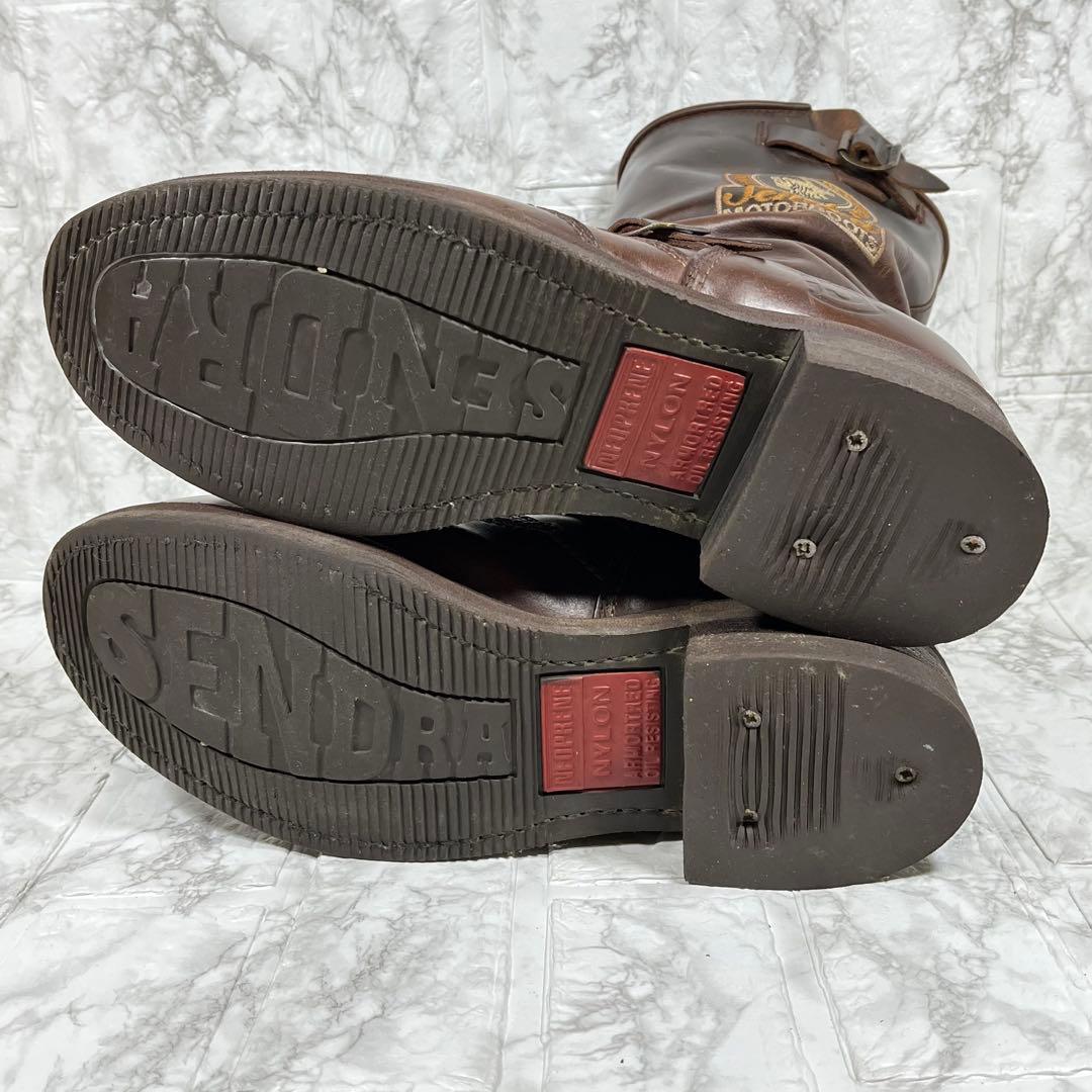 【美品】Sendra エンジニアブーツ　スチールトゥ　刺繍　ベッカム 27.5㎝