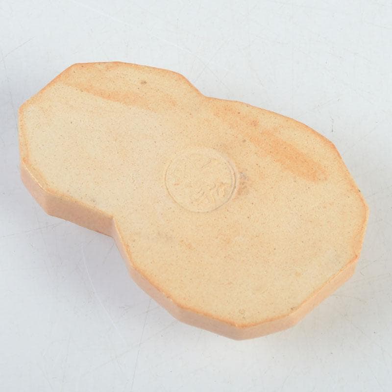 茶道具　萩焼　泥華窯造　坂田泥華　花香合　共箱　V　9729