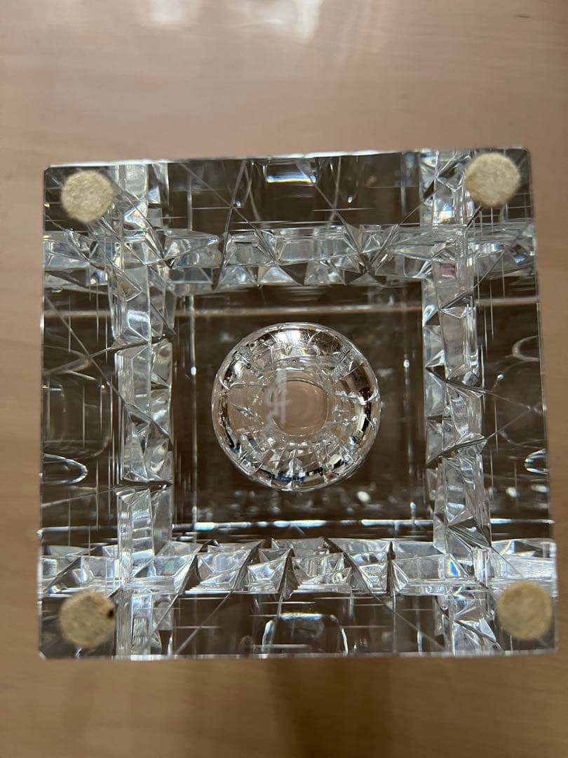 HOYA クリスタル　佐々木文夫　花瓶　フラワーベース　　最高級　貴重　中古品