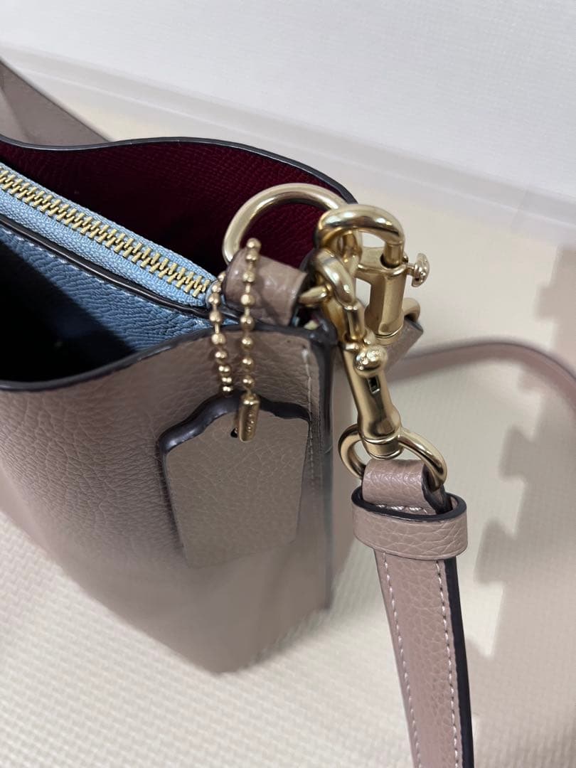 極美品　バケットバッグ ショルダーバッグ　ハンドバッグ2way バイカラー