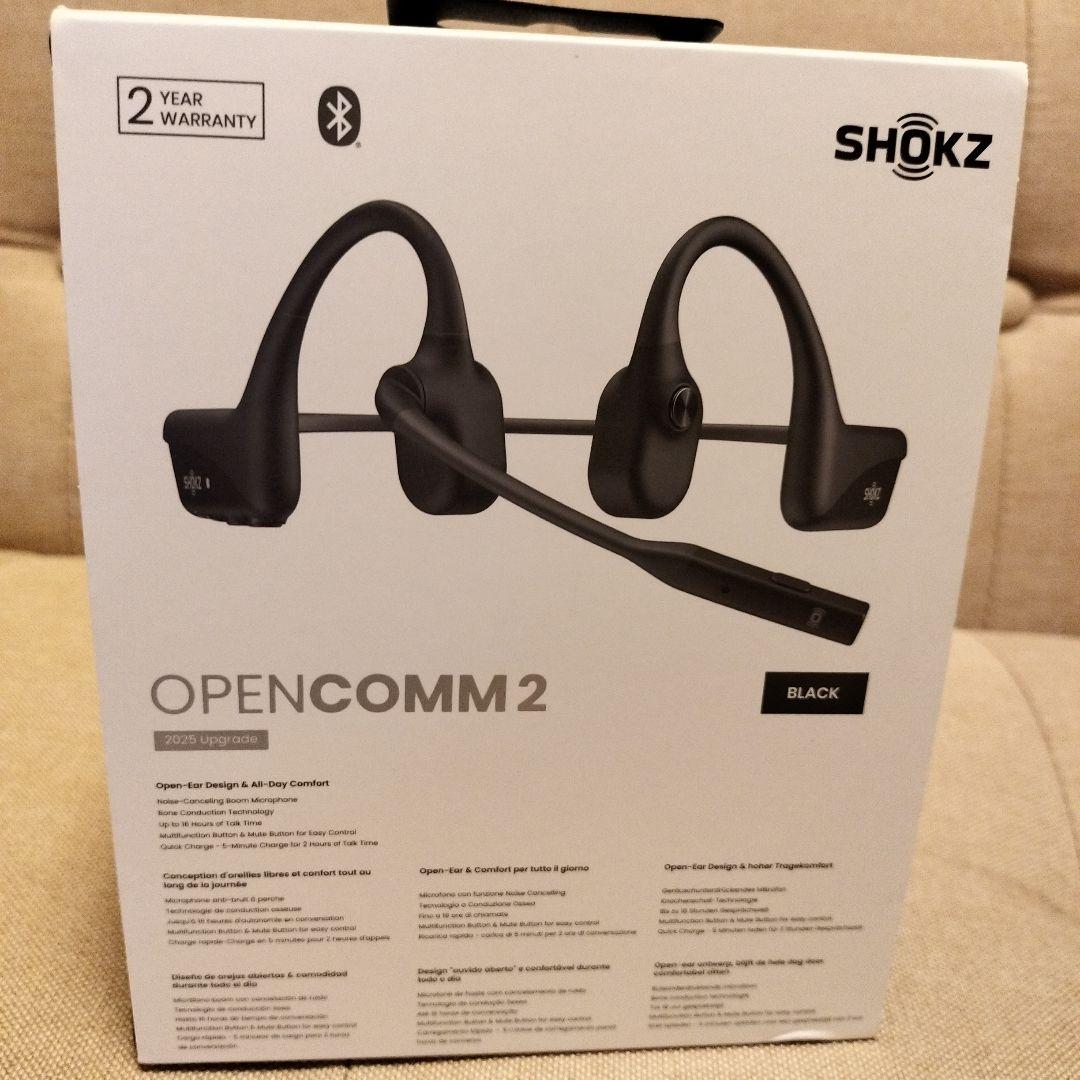 特価 SHOKZ OpenComm2 2025 Upgrade 骨伝導イヤホン