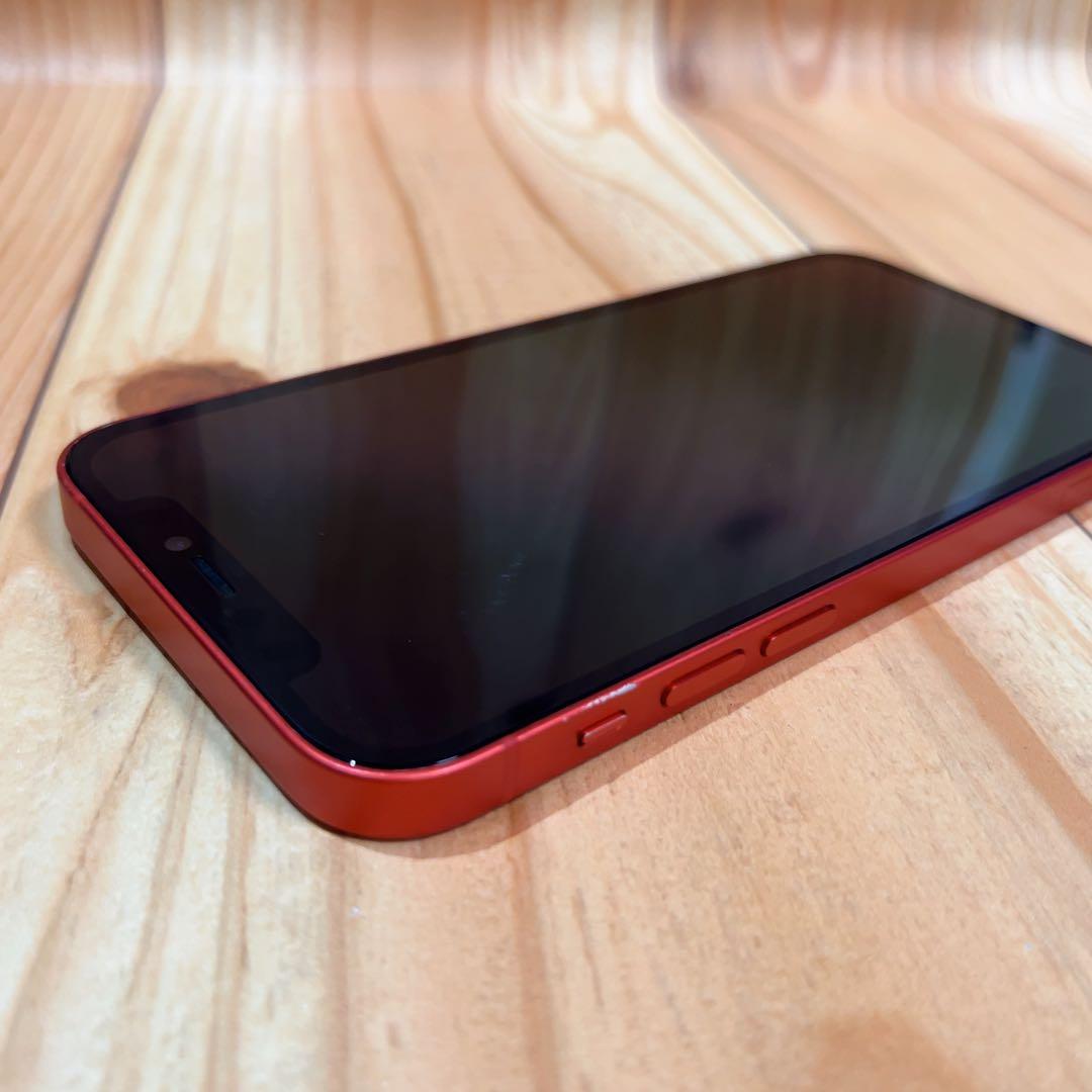 SIMフリー 本体 iPhone 12 256 GB レッド 499 電池新品