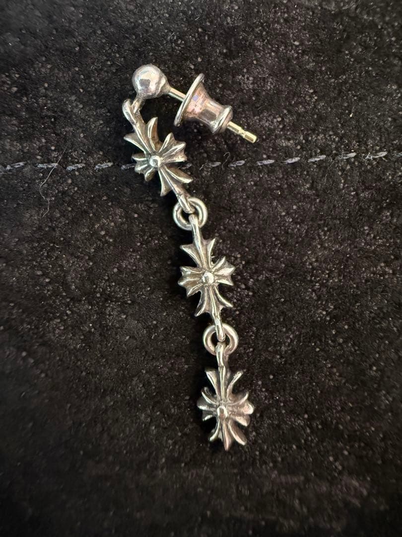 クロムハーツ　タイニーEドロップピアス　CHプラスTINYE