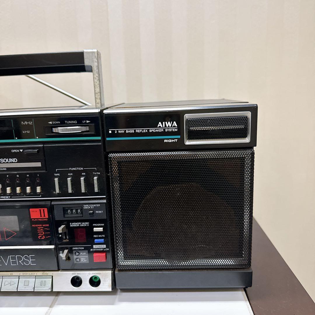 AIWA CA-W9 分離型ラジカセ FM/AM受信OK 上級モデル 昭和レトロ