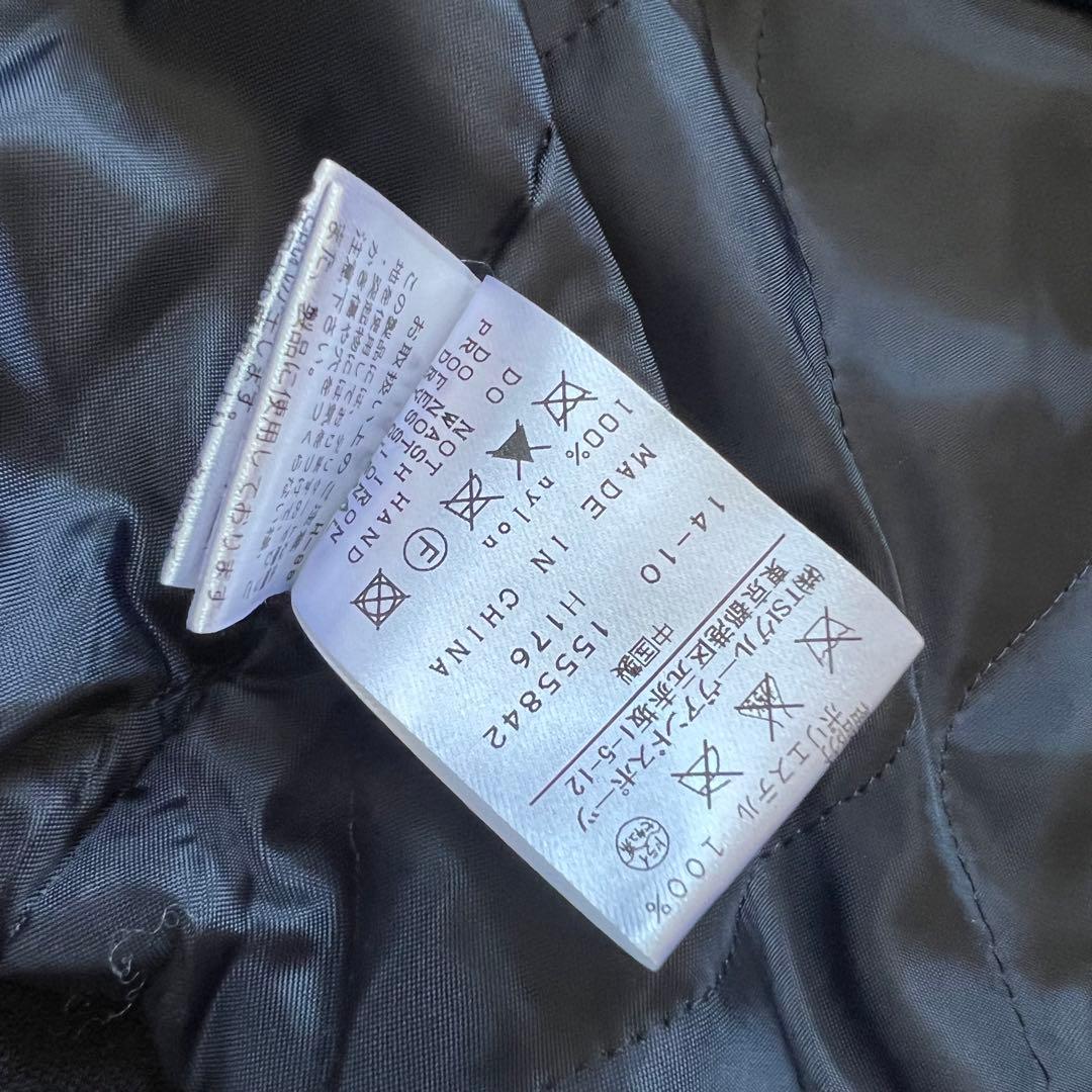 Pearly gates パーリーゲイツ　ニット×ナイロン　中綿入り　ジャケット