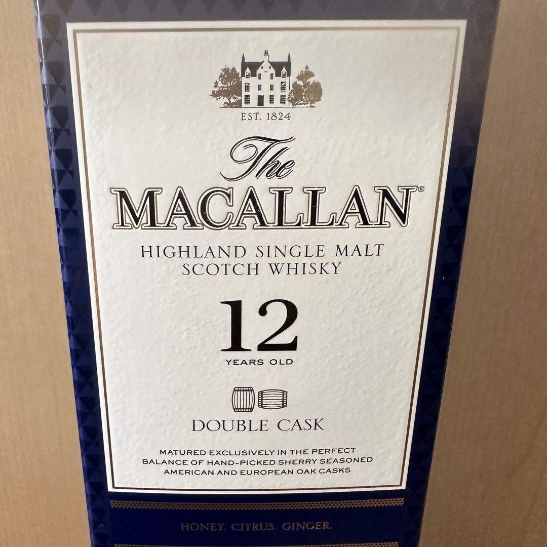 ウイスキー ザ・マッカラン12年　ダブルカスク 新品箱入り