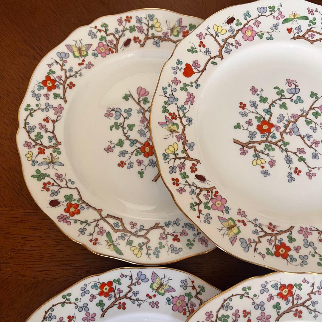 【希少品】スポード ★Shanghai★シノワズリ　デザート皿　6枚