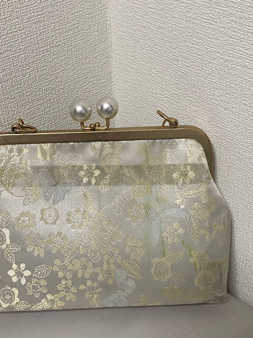 蝶柄 レース着物 ピンク 和洋ミックス 小紋 バッグおまけ付き