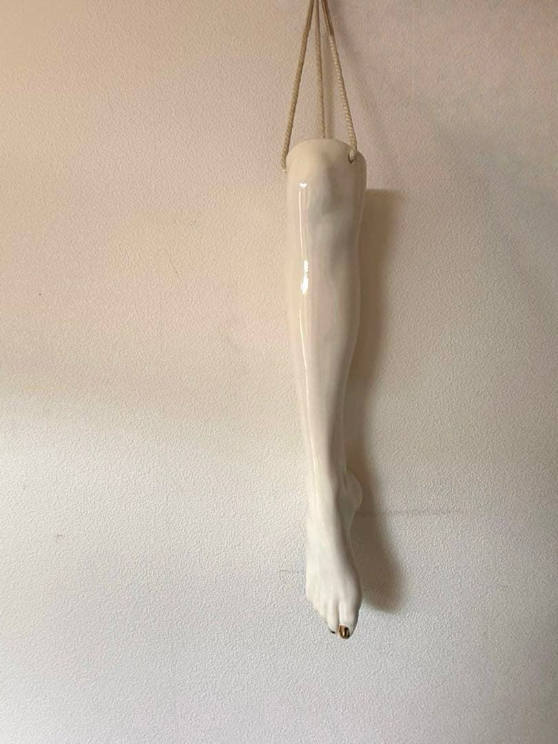 【陶器のアート彫刻1981】レッグトルソーやフラワーベースにも＠サンフランシスコ